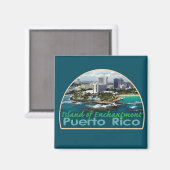 PUERTO RICO Magnet (Vorderseite/Rückseite)