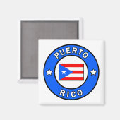 Puerto Rico Magnet (Vorderseite/Rückseite)