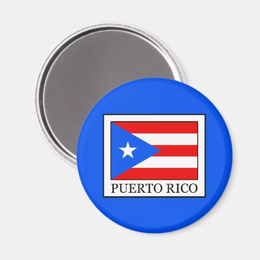 Puerto Rico Magnet (Vorderseite/Rückseite)