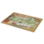 Puerto Rico Map Cutting Board Schneidebrett (Ecke)
