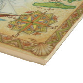 Puerto Rico Map Cutting Board Schneidebrett (Ecke)