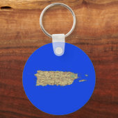 Puerto Rico Map Schlüsselanhänger (Vorderseite)