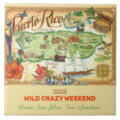 Puerto Rico Memory Tile Fliese (Vorderseite)