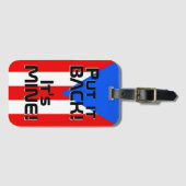 Puerto Rico Nationalflagge Funny Patriotic Gepäckanhänger (Vorderseite (Horizontal))