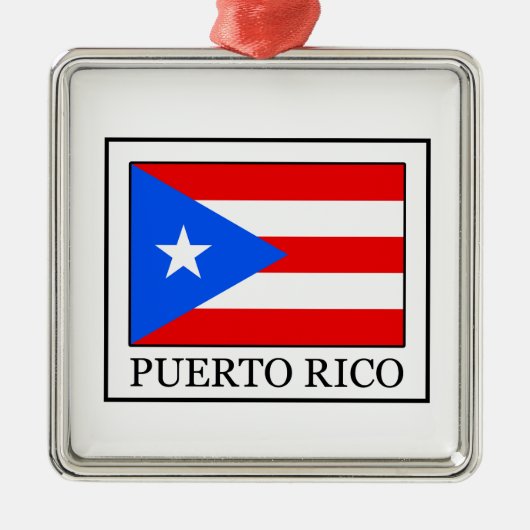 Puerto Rico Ornament Aus Metall (Vorne)