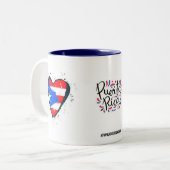 Puerto Rico Pa que tu las seps Zweifarbige Tasse (Vorderseite Links)