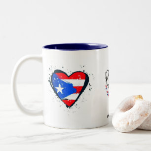 Puerto Rico Pa que tu las seps Zweifarbige Tasse