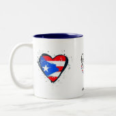 Puerto Rico Pa que tu las seps Zweifarbige Tasse (Links)
