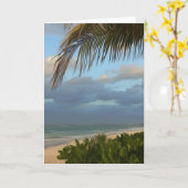 Puerto Rico Palm Beach Digitale Karte (Gelbe Blume)