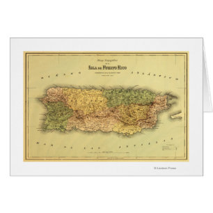 Puerto Rico Panoramablick Karte Puerto Rico