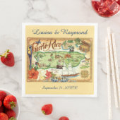Puerto Rico Paper Napkin Serviette (Beispiel)
