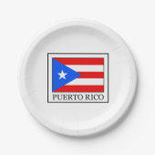 Puerto Rico Pappteller (Vorderseite)
