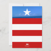 Puerto Rico Party Einladung (Rückseite)