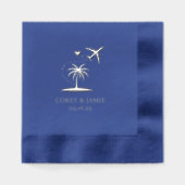 Puerto Rico Passport Servietten Mit Folie (Vorderseite)