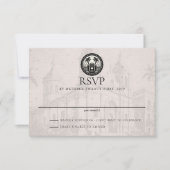 Puerto Rico Passport Wedding RSVP Karte (Vorderseite)