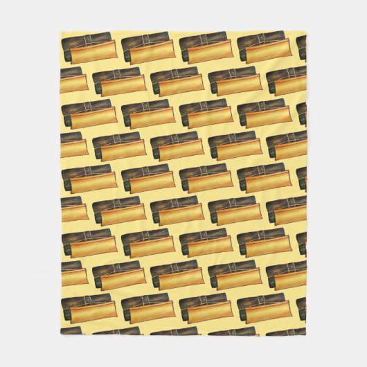 Puerto Rico Pasteles Savory Banana Leaf Cakes Fleecedecke (Vorderseite)