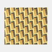 Puerto Rico Pasteles Savory Banana Leaf Cakes Fleecedecke (Vorderseite (Horizontal))