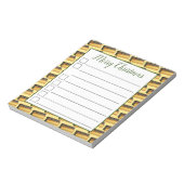 Puerto Rico Pasteles Savory Banana Leaf Cakes Notizblock (Rotiert)