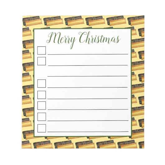 Puerto Rico Pasteles Savory Banana Leaf Cakes Notizblock (Vorderseite)