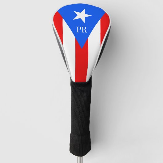 Puerto Rico personalisierter Golfclub-Kopfschutz Golf Headcover (Vorderseite)
