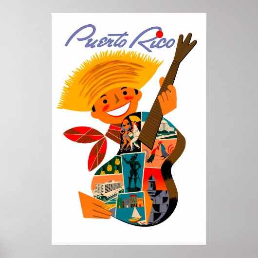 Puerto Rico Plakat (Vorne)