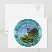 Puerto Rico Porthole Postkarte (Vorne/Hinten)