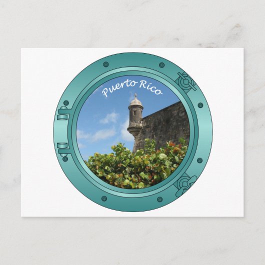 Puerto Rico Porthole Postkarte (Vorderseite)