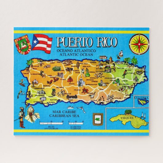 Puerto rico Postcard 16x20  Puzzle (Horizontal)