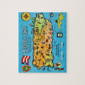 Puerto Rico Postcard Karte Puzzle (Vertikal)