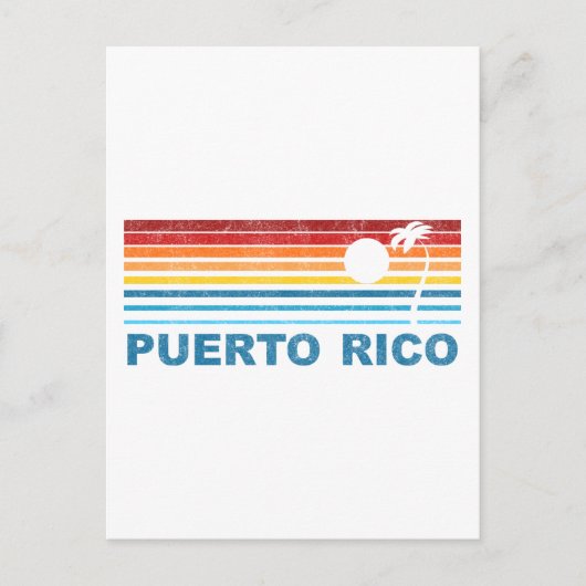Puerto Rico Postkarte (Vorderseite)