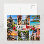 Puerto Rico Postkarte (Vorne/Hinten)