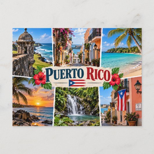 Puerto Rico Postkarte (Vorderseite)