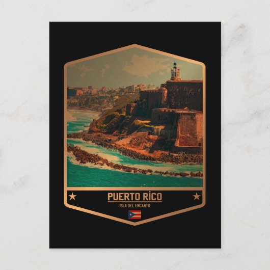 Puerto Rico Postkarte (Vorderseite)