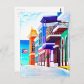 Puerto Rico Postkarte (Vorne/Hinten)