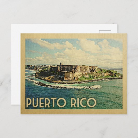 Puerto Rico Postkarte (Vorne/Hinten)
