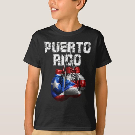 Puerto Rico Pride - Vintage Boxhandschuhe T-Shirt (Vorderseite)