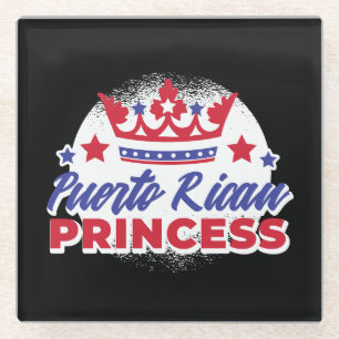Puerto-Rico-Prinzessin Niedlich Boricua Girl Pride Glasuntersetzer
