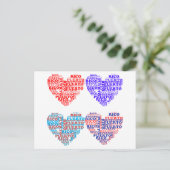 Puerto Rico Produkte für Herz Postkarte (Stehend Vorderseite)