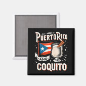 Puerto Rico Puerto Rican Eggnog Christmas Rum Coqu Magnet (Vorderseite/Rückseite)