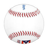 Puerto Rico Puerto Rico Flag Blau Personalisierung Baseball (Rückseite)
