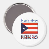 Puerto Rico Puerto Rico Flag Blau Personalisierung Magnet (Vorderseite/Rückseite)
