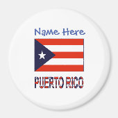Puerto Rico Puerto Rico Flag Blau Personalisierung Magnet (Vorne)