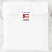 Puerto Rico Puerto Rico Flag Blau Personalisierung Runder Aufkleber (Tasche)