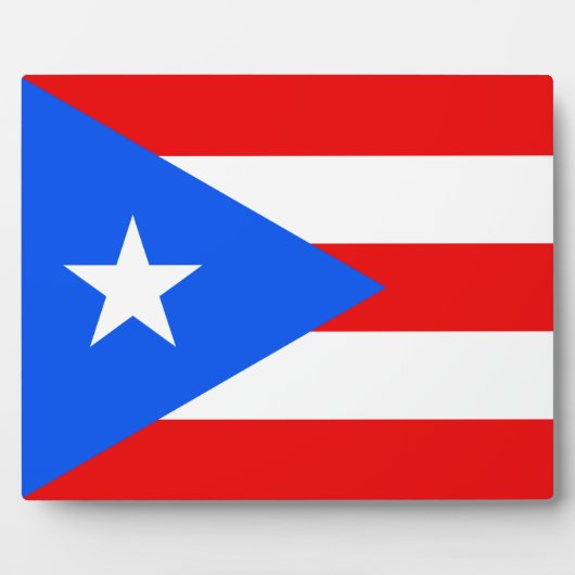 Puerto Rico - Puerto-Rico-Flagge Fotoplatte (Vorderseite)