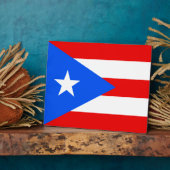Puerto Rico - Puerto-Rico-Flagge Fotoplatte (Seite)