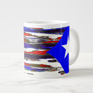 Puerto Rico / Puertoricanische Flagge ~ 20oz Jumbo Jumbo-Tasse