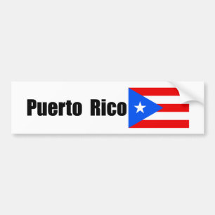 Puerto Rico, puertorikanische Flagge Autoaufkleber