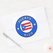 Puerto Rico Quadratischer Aufkleber (Umschlag)