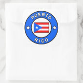 Puerto Rico Quadratischer Aufkleber (Tasche)