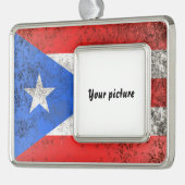 Puerto Rico Rahmen-Ornament Silber (Links)